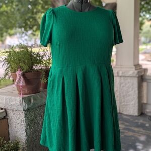 Draper James Vibrant Green Mini Dress